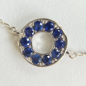 PT900　サファイヤサークルブレスレット　K05126-H