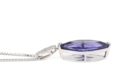 【ふるなび限定】【一点もの】タンザナイト（8.44ct）ダイヤモンドプラチナペンダント　R82　K05138-H　FN-Limited-SP