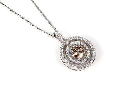 【ふるなび限定】【一点もの】ブラウンダイヤモンド（0.70ct）プラチナペンダント　R83　K05139-H　FN-Limited-SP