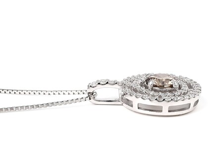 【ふるなび限定】【一点もの】ブラウンダイヤモンド（0.70ct）プラチナペンダント　R83　K05139-H　FN-Limited-SP