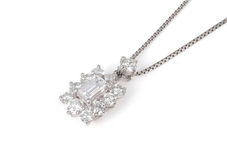 【ふるなび限定】【一点もの】ダイヤモンド（0.504ct）プラチナペンダント　R84　K05140-H　FN-Limited-SP