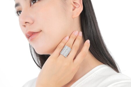 【ふるなび限定】【一点もの】ダイヤモンド（トータル2.20ct）K18WGリング　R95　K05151-H　FN-Limited-SP