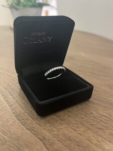 天然ダイヤモンド ハーフエタニティリング FRU019