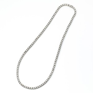 Deliciae　PT900　テニスネックレス　ストレート　ダイヤモンド【20.00ct】鑑別書付　K06015-H