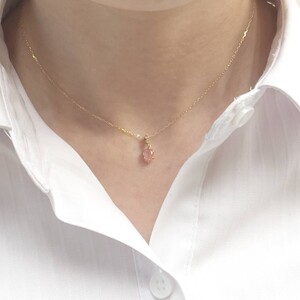 K10PG ロードクロサイト ダイヤモンド ペンダント S23(207879)K06003-G