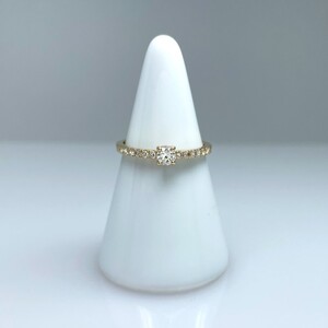 K18YG 天然ダイヤモンドリング IB-F020624