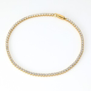 Deliciae テニスブレスレット K18YG 天然ダイヤモンド【トータル1.9ct】17cm DTB-6-YG-0191-S17