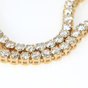 Deliciae テニスブレスレット K18YG 天然ダイヤモンド【トータル1.9ct】17cm DTB-6-YG-0191-S17
