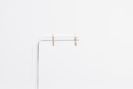 0.1ct K18YGループピアス HY-33