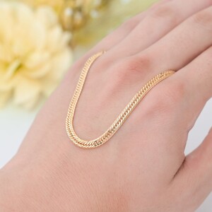 K18 喜平 12面トリプル ネックレス 20ｇ 50cm 造幣局検定刻印入 キヘイ チェーン 中折れ金具 メンズ レディース　TK2050