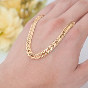 K18 喜平 12面トリプル ネックレス 50ｇ 50cm 造幣局検定刻印入 キヘイ チェーン 中折れ金具 メンズ レディース　TK5050