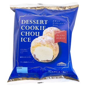 【期間限定】【シャトレーゼ】大人の贅沢デザート DESSERTクッキーシューアイス〈3種24個入〉