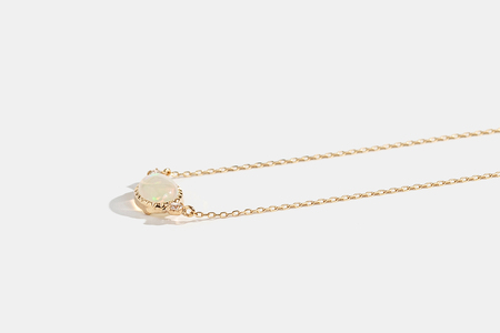 【L&Co.】K10 オパールダイヤ ネックレス(63-3805)