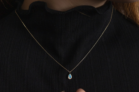 【L&Co.】K10 カットオパールネックレス(63-8150)