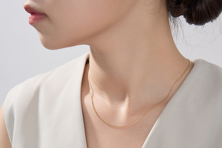 【L&Co.】SV925 チェーンネックレス 40cm(64-3778)