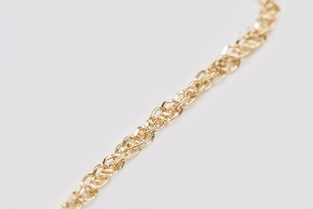 【L&Co.】K10 デザインチェーンブレスレット (75-3312)