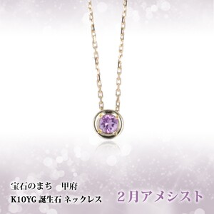 【2月】選べる誕生石ネックレス S-5604