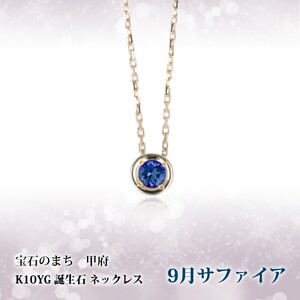 【9月】選べる誕生石ネックレス S-5604