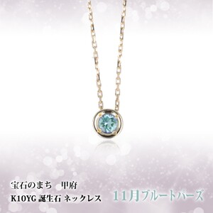 【11月】選べる誕生石ネックレス S-5604