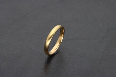 純金（24金）鍛造リング　甲丸幅3.0ｍｍ　9000416223