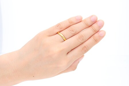 純金（24金）鍛造リング　甲丸幅3.0ｍｍ　9000416223