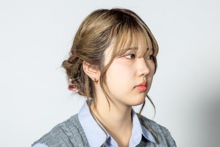 ピアス 中折れフープ 地金 18金 イエローゴールド クロスライン EJ-102