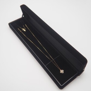 K18　0.15ct　フラワーダイヤモンド ペンダントネックレス　FHH-019725