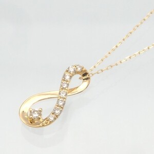 K18 0.10ct ダイヤモンド ペンダントネックレス FHH-019727