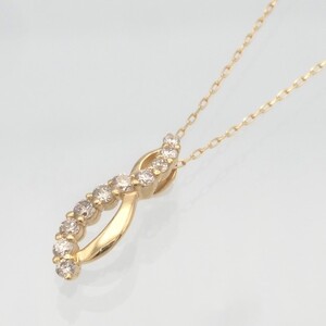 K18 0.20ct ダイヤモンド ペンダントネックレス FHH-019729
