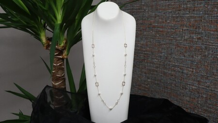 アコヤ 真珠 デザイン ロング ネックレス(68)