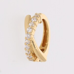 【ジュエリーの街、山梨県甲府市】ダイヤ0.20ct K18ピアリング　LE515Y