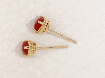 赤珊瑚　ハート　ピアス　美品　K10 K10】 血赤珊瑚のハートピアス 【PE-409K10】 | 山梨県甲府市
