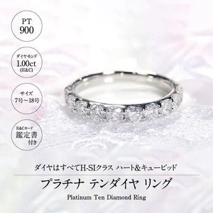 プラチナ 1.00ct（H&C）ダイヤ リング | 山梨県甲府市 | ふるさと納税