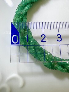 エメラルド 6連 ネジリ ネックレス　YF-39