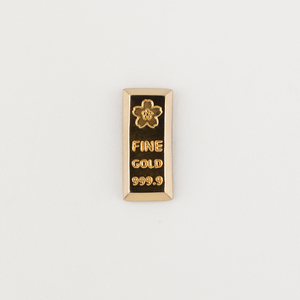 【置物】K24 純金(約1.0g) ミニピュア(R) 金の延べ棒(SH-0015)