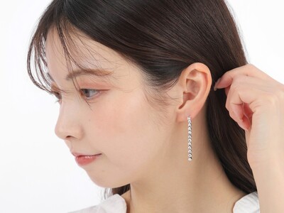 トータル1.0ＣＴ　ＰＴ900テニスチェーンピアス　E333DI-P