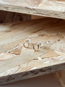 K18 バテイモチーフピアス(PE8052)