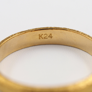 K24 pure gold / スターダスト リング 27337