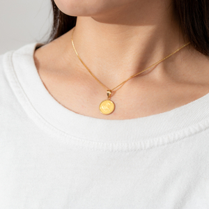 K24/K18 ホース コイン 1/25オンス 純金 ペンダント ネックレス BKN25H