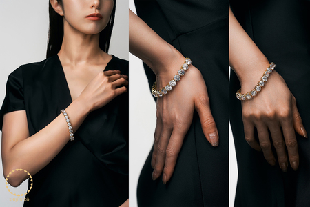 K18YG ダイヤモンドブレスレット(42ct) 75-7946