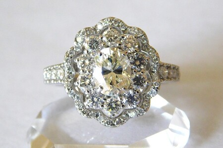 【ふるなび限定】【一点もの】Pt900　ダイヤモンド（1.025ct）リング　M18　K06080-H　FN-Limited-SP