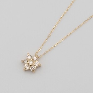 K18 0.1ct ダイヤモンド ペンダントネックレス　FHH-019836