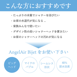 AngelAir Bijet TH-102(マイクロバブルシャワーヘッド)