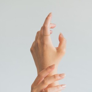 【甲府ジュエリー】K18　チェーンリング（33300950）