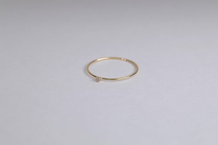 【甲府ジュエリー】K18　ダイヤ　0.01ct　リング（33301463）
