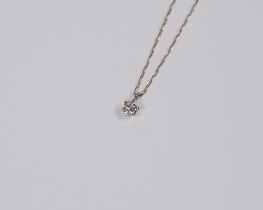 【甲府ジュエリー】Pt900 プラチナ ダイヤ 0.03ct ネックレス(73305826)