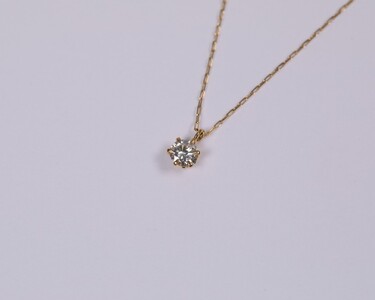 【甲府ジュエリー】K18　ダイヤ　0.1ct　ネックレス（73305852）