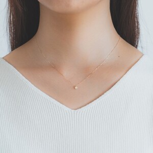 【甲府ジュエリー】K18　ダイヤ　0.1ct　ネックレス（73305852）