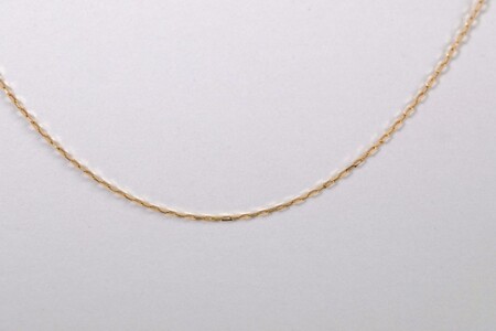 【甲府ジュエリー】K18　あずきチェーン　ネックレス（79700603）