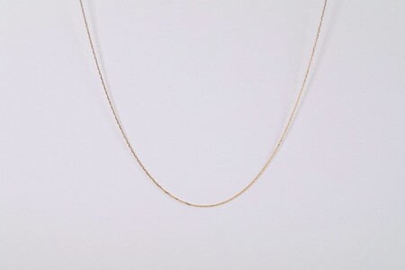 【甲府ジュエリー】K18　あずきチェーン　ネックレス（79700603）